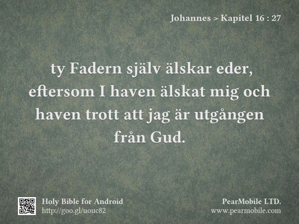 Johannes, Kapitel 16:27